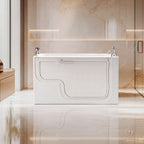 57 in. x 30 in. Walk-In Whirlpool Bathtub with Outward-Swing Door, Low Threshold and Right-Hand Drain in White