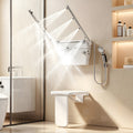 29.1 in. W × 25.3  in. D × 13.3 in. H Senior-Friendly Accessible Shower System with Height-Adjustable Fold-Down Seat, Adjustable Spray Arms for Senior Living Facilities